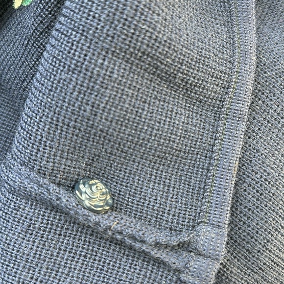 Vintage Vitabella Norway Embroidered Wool  Cropped Cardigan - Picture 8 of 9